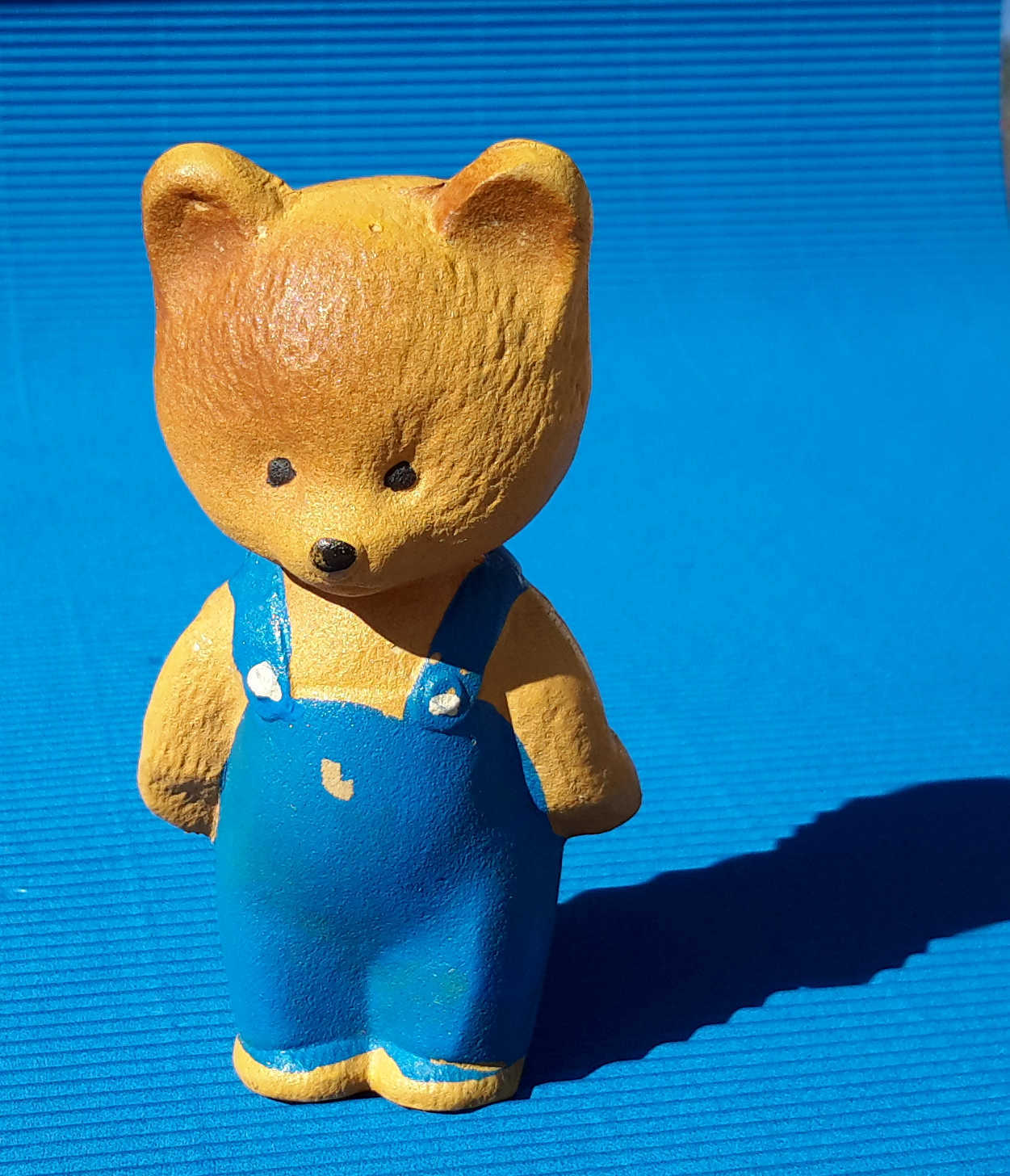1950s Ussr Russian Soviet Sound Rubber Toy Miniature Teddy Bear