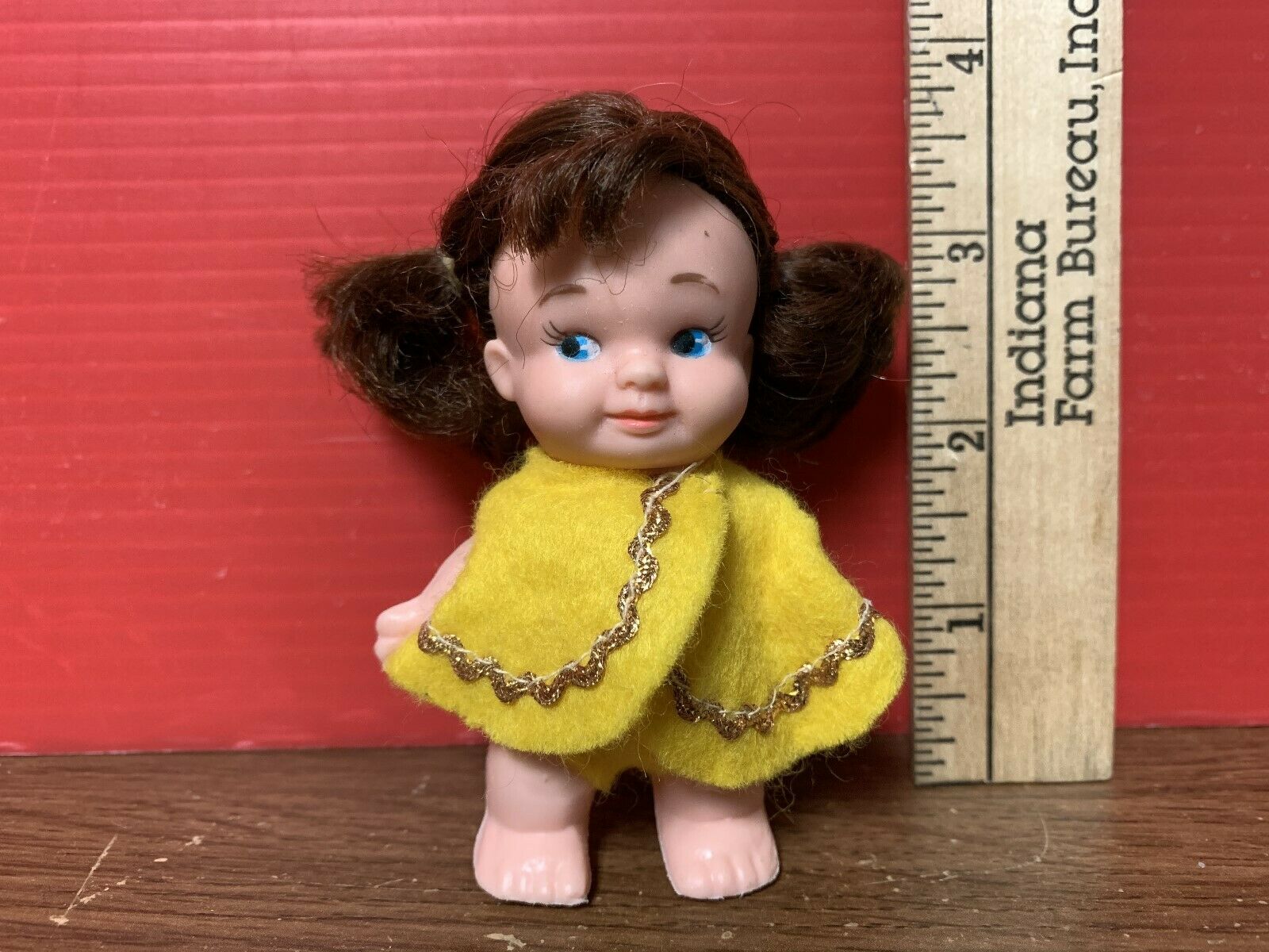 Vintage Pee Wee Clone Girl Doll Made In Hong Kong