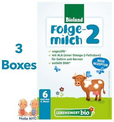 Holle Lebenswert Stage 2 Organic Infant Formula 3 Boxes 500g Free Shipping