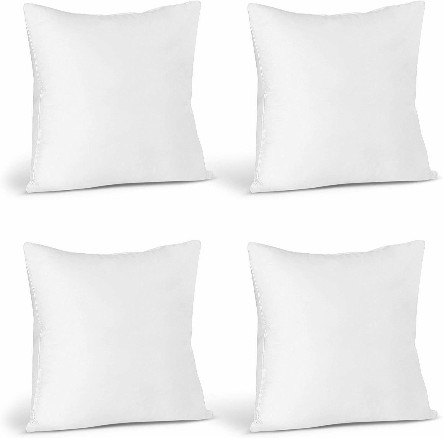 Pack Of 4 Throw Pillows Insert Bed And Couch Pillows  Utopia Bedding