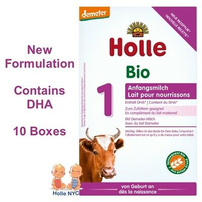Holle Stage 1 Organic Infant Formula With Dha 10 Boxes 400g Free Shipping