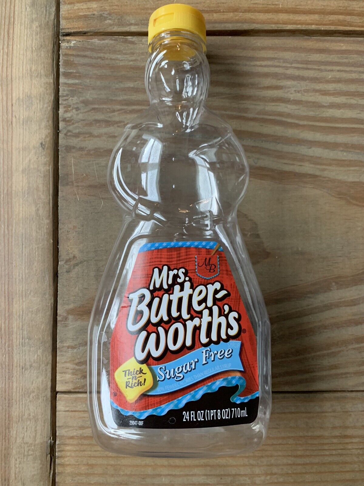 Empty Mrs. Butterworth's Original Syrup 24oz Retired Discontinued Plastic Bottle