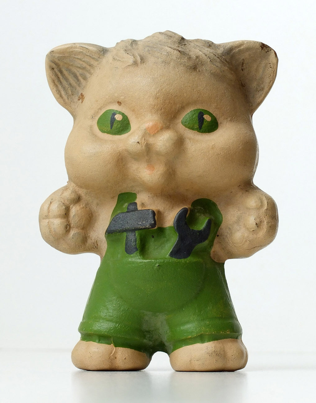 1950s Soviet Russia Russian Vintage Rubber Toy Kitty Cat Constructor