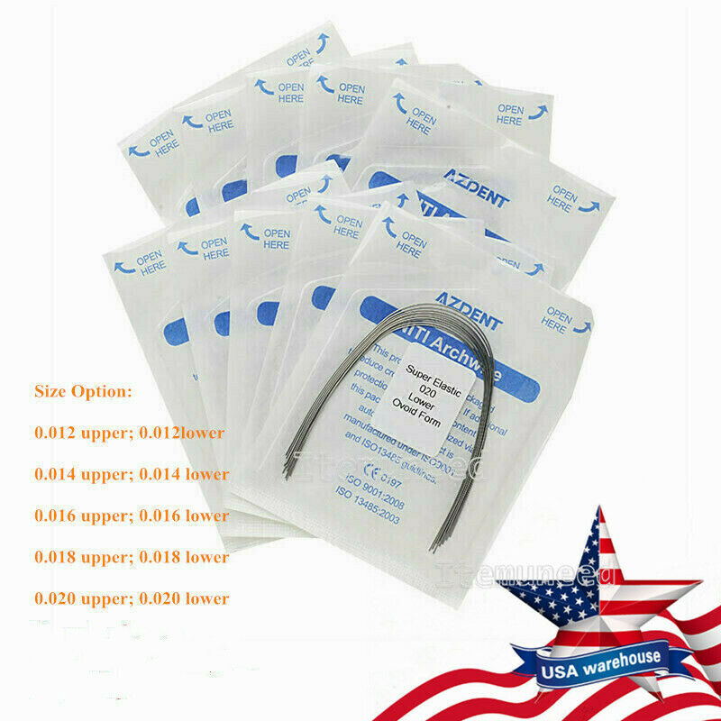 Usps Azdent Dental Orthodontic Super Elastic Niti Arch Wire Oval Form