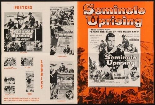 Seminole Uprising Original Pressbook 1955 Press Book George Montgomery