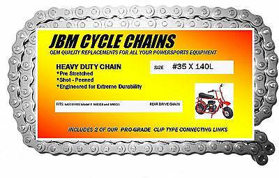 Motovox Mini Bike, Mbx10 Chain, Mbx11 Chain, #35 X 140 Chain, 2 Master Links Wow