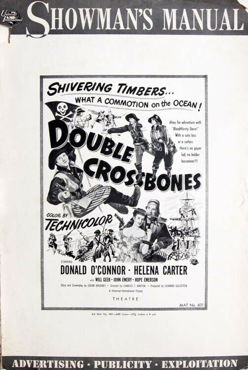 Double Crossbones Great Pressbook 1950