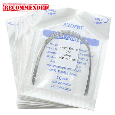 10 Packs Dental Orthodontic Super Elastic Natural Form Niti Round Arch Wires
